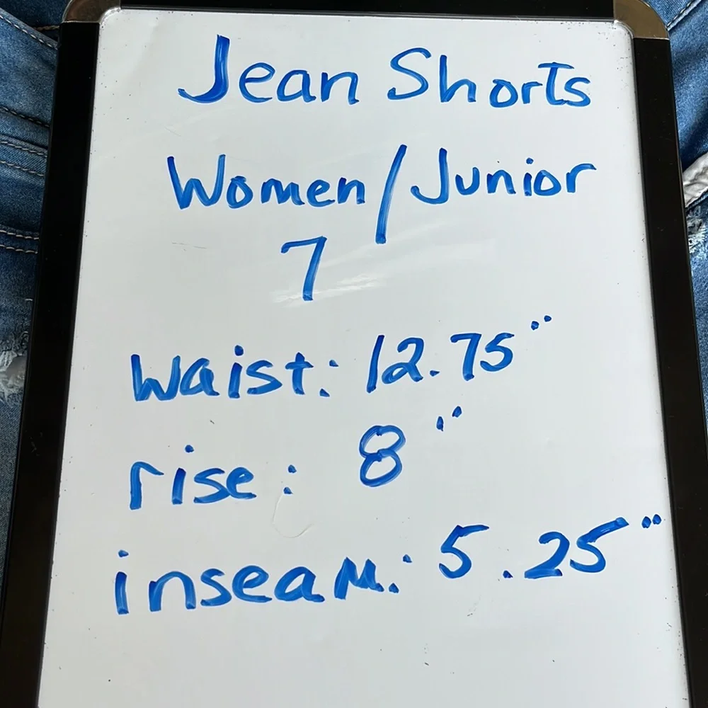 Soft Denim Jean Shorts Cutoffs Stretchy Womens 7